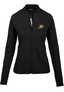 Levelwear Anaheim Ducks Womens Black Ezra Long Sleeve Track Jacket
