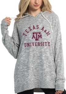 Texas A&amp;M Aggies Womens Grey Cozy Tunic Hooded Sweatshirt