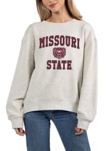 Missouri State Bears Womens Grey Old School Crew Sweatshirt