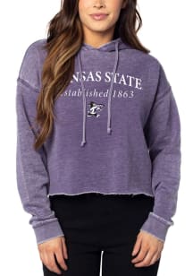K-State Wildcats Womens Purple Campus Hooded Sweatshirt