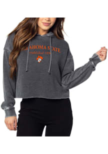 Oklahoma State Cowboys Womens Black Campus Hooded Sweatshirt