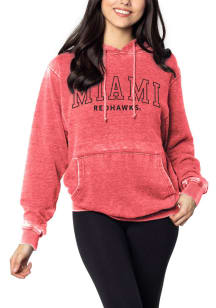 Miami RedHawks Womens Red Everybody Hooded Sweatshirt