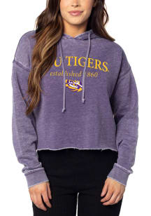 LSU Tigers Womens Purple Campus Hooded Sweatshirt