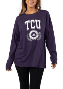 TCU Horned Frogs Womens Purple Forever LS Tee