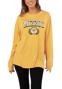 Missouri Tigers Womens Gold Forever LS Tee