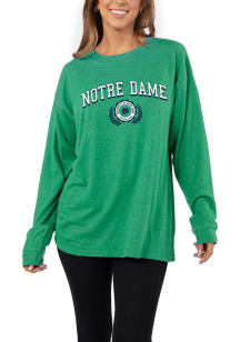 Notre Dame Fighting Irish Womens Kelly Green Forever LS Tee