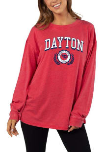 Dayton Flyers Womens Red Forever LS Tee
