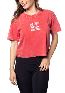 Ohio State Buckeyes Womens Red Short and Sweet Short Sleeve T-Shirt