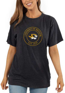 Missouri Tigers Womens Black Effortless Short Sleeve T-Shirt