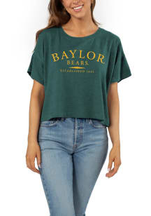Baylor Bears Womens Green Sunshine Short Sleeve T-Shirt