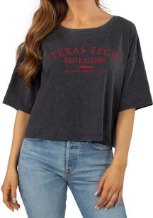 Texas Tech Red Raiders Womens Black Sunshine Short Sleeve T-Shirt