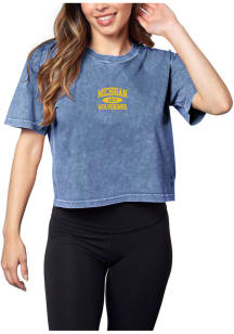 Michigan Wolverines Womens Navy Blue Short and Sweet Short Sleeve T-Shirt