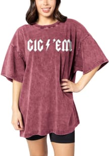 Texas A&amp;M Aggies Womens Maroon Band Short Sleeve T-Shirt
