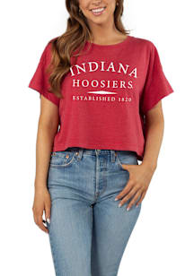Indiana Hoosiers Womens Crimson Sunshine Short Sleeve T-Shirt