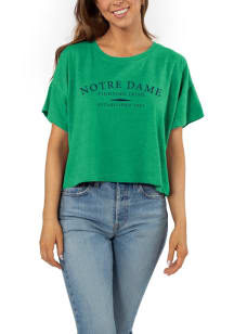 Notre Dame Fighting Irish Womens Kelly Green Sunshine Short Sleeve T-Shirt