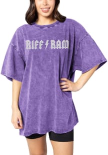 TCU Horned Frogs Womens Purple Band Short Sleeve T-Shirt