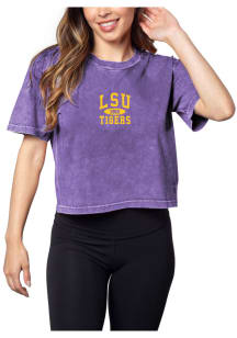 LSU Tigers Womens Purple Short and Sweet Short Sleeve T-Shirt