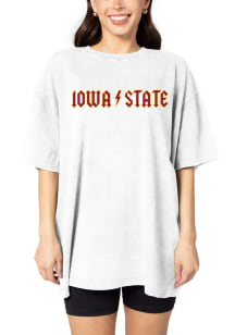 Iowa State Cyclones Womens White Band Short Sleeve T-Shirt
