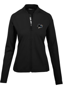 Levelwear San Jose Sharks Womens Black Ezra Long Sleeve Track Jacket
