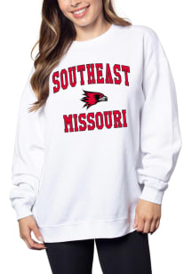 Southeast Missouri State Redhawks Womens White Campus Crew Sweatshirt