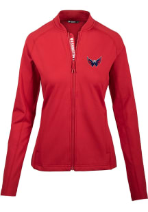 Levelwear Washington Capitals Womens Red Ezra Long Sleeve Track Jacket