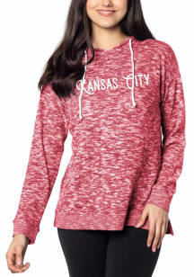 Kansas City Womens Cardinal Graphic Hooded Sweatshirt