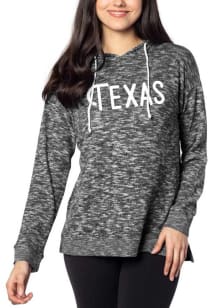 Texas Womens Black Graphic Hooded Sweatshirt