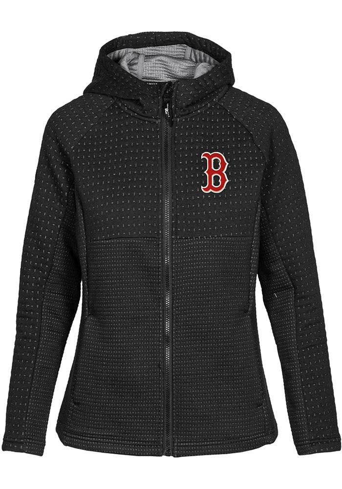 LevelWear Men's Black Boston Red Sox Sector Raglan Polo Shirt