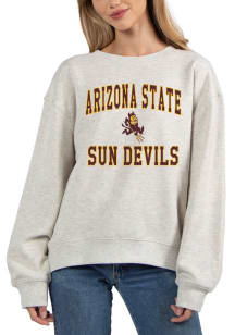 Arizona State Sun Devils Womens Grey Old School Crew Sweatshirt