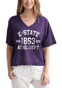 K-State Wildcats Womens Quarterback Fashion Football Jersey - Purple