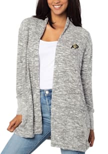 Colorado Buffaloes Womens Grey Campus Long Sleeve Cardigan