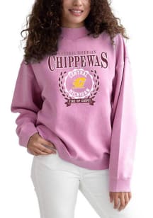 Central Michigan Chippewas Womens Maroon Nantucket Crew Sweatshirt