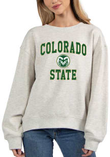 Colorado State Rams Womens Grey Old School Crew Sweatshirt