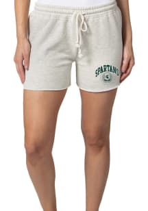 Womens Grey Michigan State Spartans Sweat Shorts