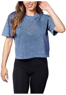 Illinois Fighting Illini Womens Navy Blue Short N Sweet Short Sleeve T-Shirt
