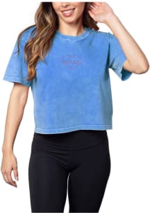 Kansas Jayhawks Womens Blue Short N Sweet Short Sleeve T-Shirt