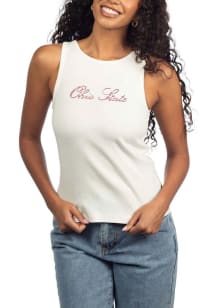 Womens White Ohio State Buckeyes Classic Tank Top