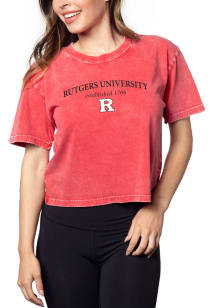 Rutgers Scarlet Knights Womens Red Short N Sweet Short Sleeve T-Shirt