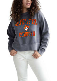 Oklahoma State Cowboys Womens Black Malibu Crew Sweatshirt