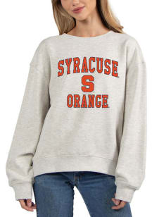 Syracuse Orange Womens Grey Old School Crew Sweatshirt