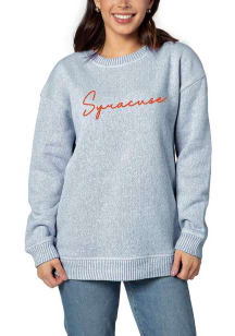 Syracuse Orange Womens Navy Blue Warm Up Crew Sweatshirt