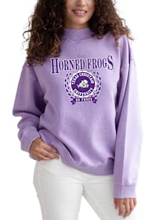 TCU Horned Frogs Womens Purple Nantucket Crew Sweatshirt