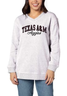 Texas A&amp;M Aggies Womens Maroon Comfy Crew Sweatshirt