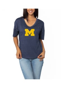 Michigan Wolverines Happy Short Sleeve T-Shirt - Blue