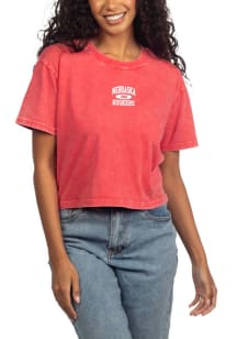 Nebraska Cornhuskers Womens Red Short N Sweet Short Sleeve T-Shirt