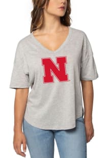 Nebraska Cornhuskers Happy Short Sleeve T-Shirt - Grey