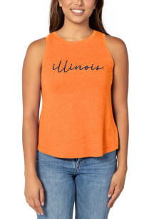 Womens Orange Illinois Fighting Illini Swing Tank Top