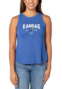 Kansas Jayhawks Womens Blue Swing Tank Top