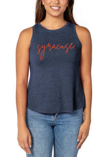 Syracuse Orange Womens Navy Blue Swing Tank Top
