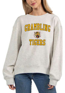 Grambling State Tigers Womens Ash Old School Crew Sweatshirt